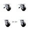 Service Caster 4 Inch Glass Filled Nylon Caster Set with Roller Bearings 2 Brakes 2 Swivel Lock SCC-TTL30S420-GFNR-2-BSL-2 - alternate 1